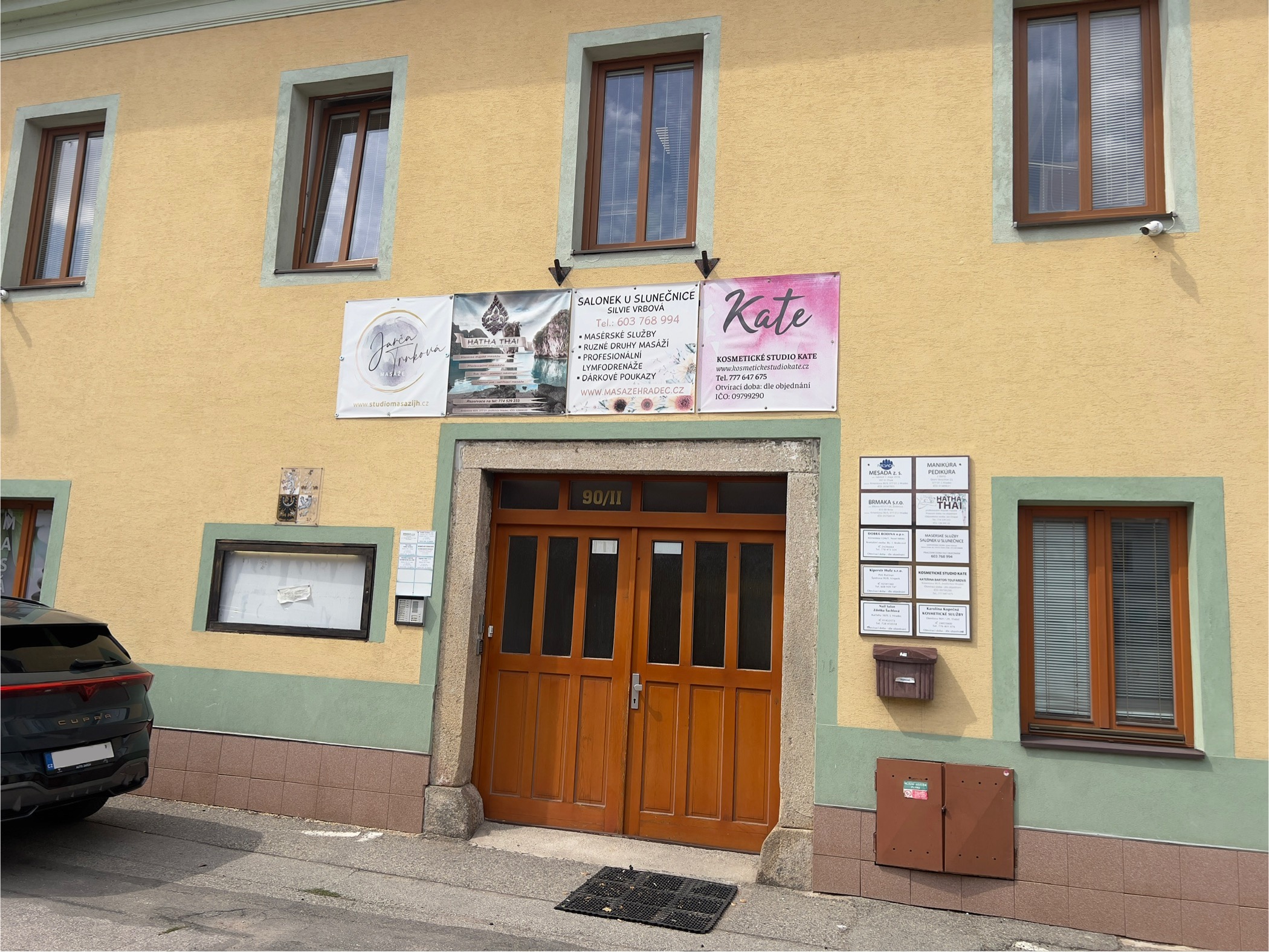 Vchod Let's Lash Studio — Jindřichův Hradec